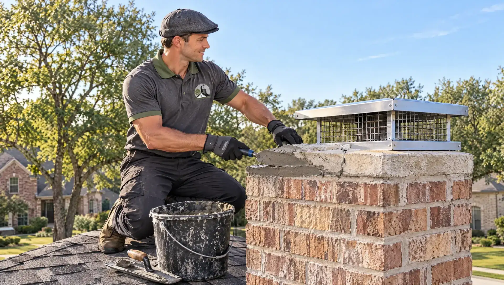Chimney Crown Repair in Flower Mound, TX by Flower Mound Chimney Sweep Professionals
